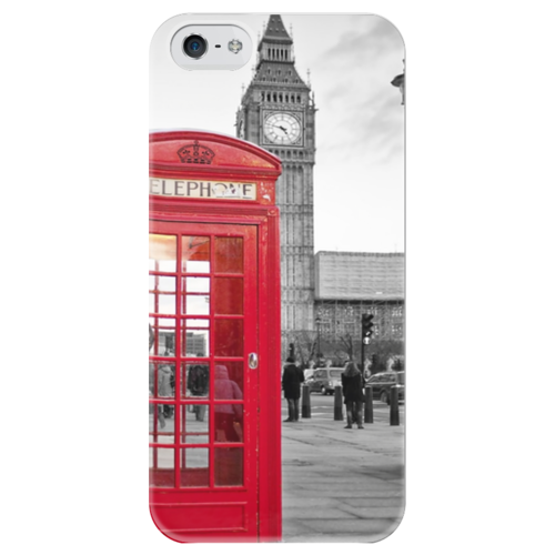 Заказать чехол для iPhone 5/5S в Москве. Чехол для iPhone 5 глянцевый, с полной запечаткой London  от crazy_directioner - готовые дизайны и нанесение принтов.