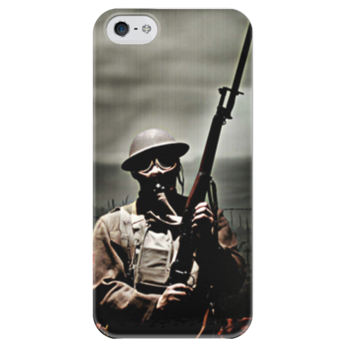 Заказать чехол для iPhone 5/5S в Москве. Чехол для iPhone 5 глянцевый, с полной запечаткой Война от «Царская Россия» - готовые дизайны и нанесение принтов.