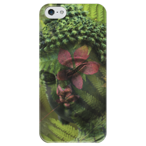 Заказать чехол для iPhone 5/5S в Москве. Чехол для iPhone 5 глянцевый, с полной запечаткой Будда  от Аня Лукьянова - готовые дизайны и нанесение принтов.