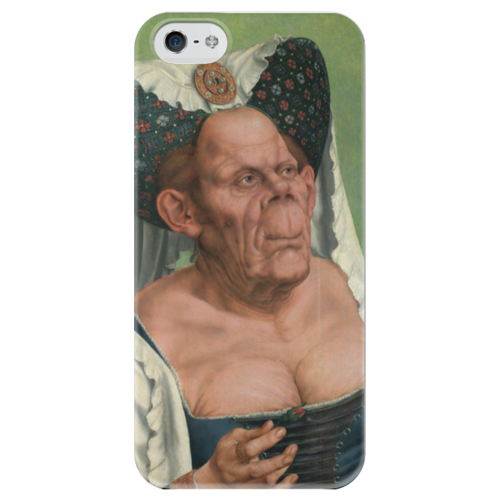 Заказать чехол для iPhone 5/5S в Москве. Чехол для iPhone 5 глянцевый, с полной запечаткой Уродливая герцогиня от trend - готовые дизайны и нанесение принтов.