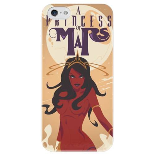 Заказать чехол для iPhone 5/5S в Москве. Чехол для iPhone 5 глянцевый, с полной запечаткой Принцесса Марса от Виктор Гришин - готовые дизайны и нанесение принтов.
