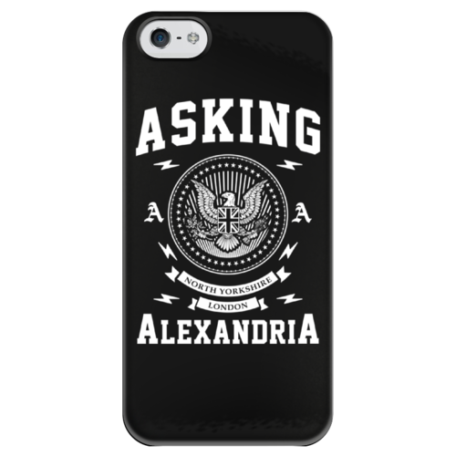Заказать чехол для iPhone 5/5S в Москве. Чехол для iPhone 5 глянцевый, с полной запечаткой Asking Alexandria от geekbox - готовые дизайны и нанесение принтов.