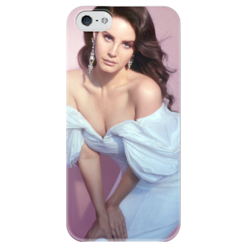 Заказать чехол для iPhone 5/5S в Москве. Чехол для iPhone 5 глянцевый, с полной запечаткой Lana Del Rey от flipside - готовые дизайны и нанесение принтов.