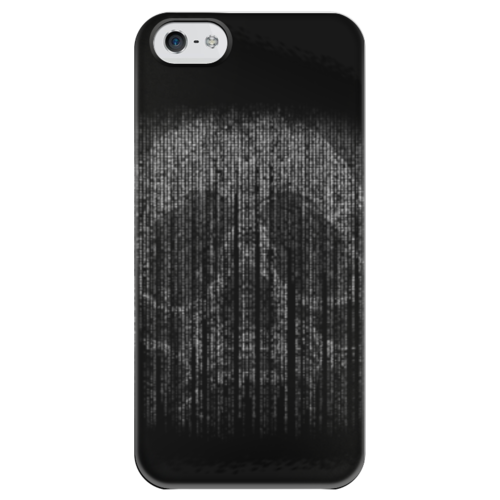 Заказать чехол для iPhone 5/5S в Москве. Чехол для iPhone 5 глянцевый, с полной запечаткой Голограмма череп от weeert - готовые дизайны и нанесение принтов.