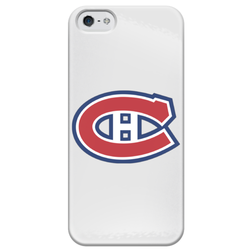 Заказать чехол для iPhone 5/5S в Москве. Чехол для iPhone 5 глянцевый, с полной запечаткой Montreal Canadiens от BURNSHIRTS - готовые дизайны и нанесение принтов.