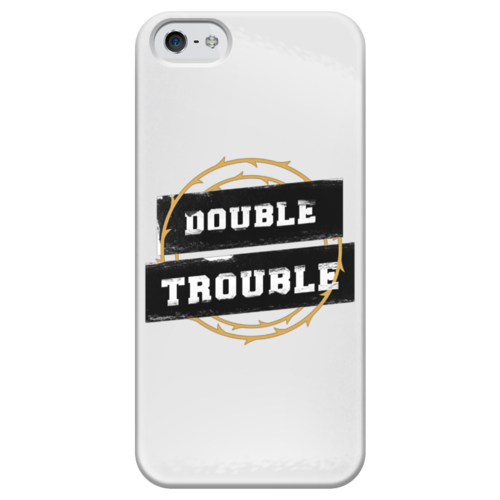 Заказать чехол для iPhone 5/5S в Москве. Чехол для iPhone 5 глянцевый, с полной запечаткой Double Trouble от go59 - готовые дизайны и нанесение принтов.