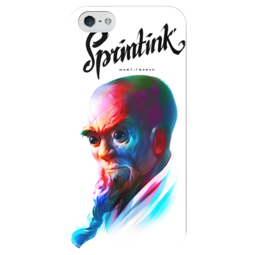 Заказать чехол для iPhone 5/5S в Москве. Чехол для iPhone 5 глянцевый, с полной запечаткой Sprintink от Octopuslabel - готовые дизайны и нанесение принтов.