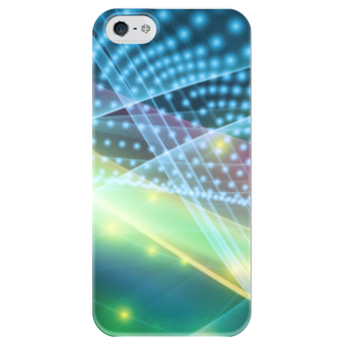 Заказать чехол для iPhone 5/5S в Москве. Чехол для iPhone 5 глянцевый, с полной запечаткой Абстракция от Media M  - готовые дизайны и нанесение принтов.