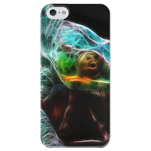 Заказать чехол для iPhone 5/5S в Москве. Чехол для iPhone 5 глянцевый, с полной запечаткой Хамелеон от Александр - готовые дизайны и нанесение принтов.