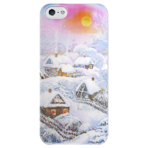 Заказать чехол для iPhone 5/5S в Москве. Чехол для iPhone 5 глянцевый, с полной запечаткой Зимушка-зима от etherealmist - готовые дизайны и нанесение принтов.