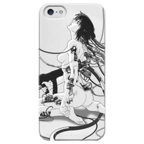 Заказать чехол для iPhone 5/5S в Москве. Чехол для iPhone 5 глянцевый, с полной запечаткой Призрак в доспехах от geekbox - готовые дизайны и нанесение принтов.