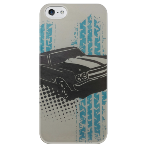 Заказать чехол для iPhone 5/5S в Москве. Чехол для iPhone 5 глянцевый, с полной запечаткой muscle car от sve - готовые дизайны и нанесение принтов.