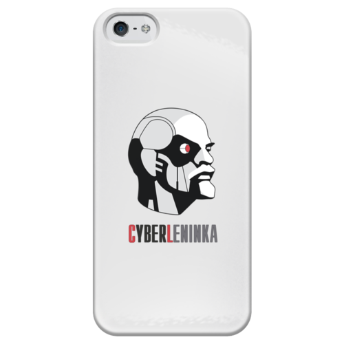 Заказать чехол для iPhone 5/5S в Москве. Чехол для iPhone 5 глянцевый, с полной запечаткой КиберЛенинка от CyberLeninka - готовые дизайны и нанесение принтов.