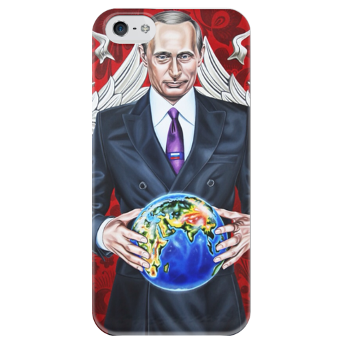 Заказать чехол для iPhone 5/5S в Москве. Чехол для iPhone 5 глянцевый, с полной запечаткой Big Boss от Just kidding - готовые дизайны и нанесение принтов.