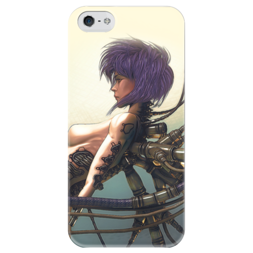 Заказать чехол для iPhone 5/5S в Москве. Чехол для iPhone 5 глянцевый, с полной запечаткой Призрак в доспехах от geekbox - готовые дизайны и нанесение принтов.