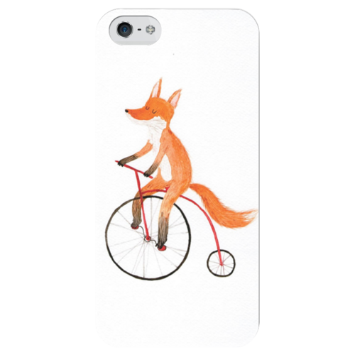Заказать чехол для iPhone 5/5S в Москве. Чехол для iPhone 5 глянцевый, с полной запечаткой Funny Fox от brahman - готовые дизайны и нанесение принтов.