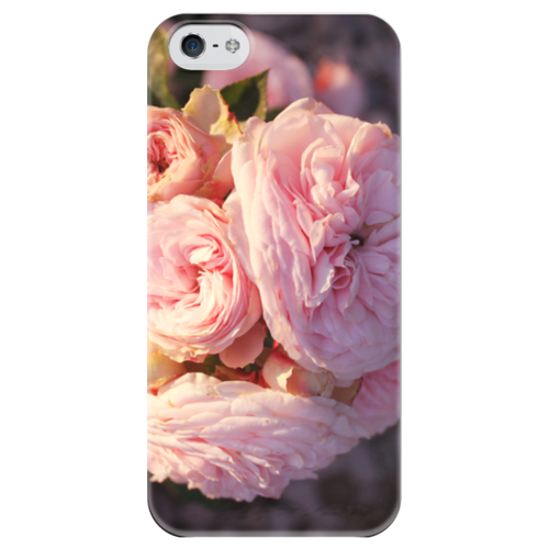 Заказать чехол для iPhone 5/5S в Москве. Чехол для iPhone 5 глянцевый, с полной запечаткой Нежные розы  от xeopatra - готовые дизайны и нанесение принтов.