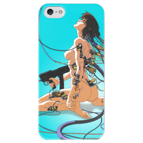 Заказать чехол для iPhone 5/5S в Москве. Чехол для iPhone 5 глянцевый, с полной запечаткой Призрак в доспехах от geekbox - готовые дизайны и нанесение принтов.