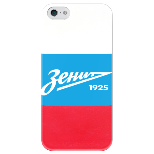 Заказать чехол для iPhone 5/5S в Москве. Чехол для iPhone 5 глянцевый, с полной запечаткой Зенит от artem9808 - готовые дизайны и нанесение принтов.