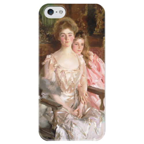 Заказать чехол для iPhone 5/5S в Москве. Чехол для iPhone 5 глянцевый, с полной запечаткой Миссис Фиск Уоррен и ее дочь Рэйчел от trend - готовые дизайны и нанесение принтов.
