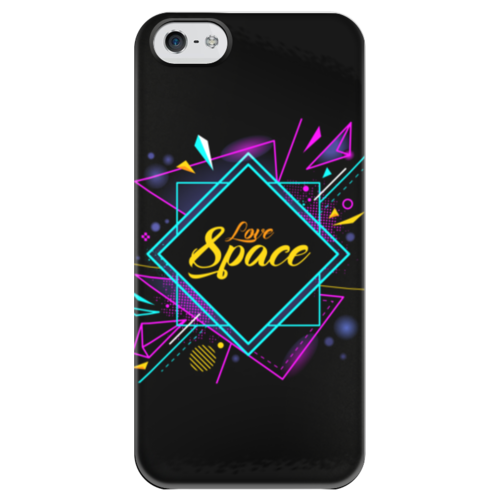 Заказать чехол для iPhone 5/5S в Москве. Чехол для iPhone 5 глянцевый, с полной запечаткой Love Space от The Spaceway  - готовые дизайны и нанесение принтов.