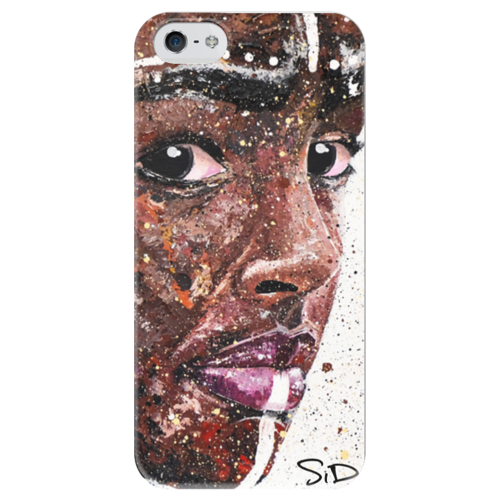 Заказать чехол для iPhone 5/5S в Москве. Чехол для iPhone 5 глянцевый, с полной запечаткой Эфиопка от sidgrafa@gmail.com - готовые дизайны и нанесение принтов.
