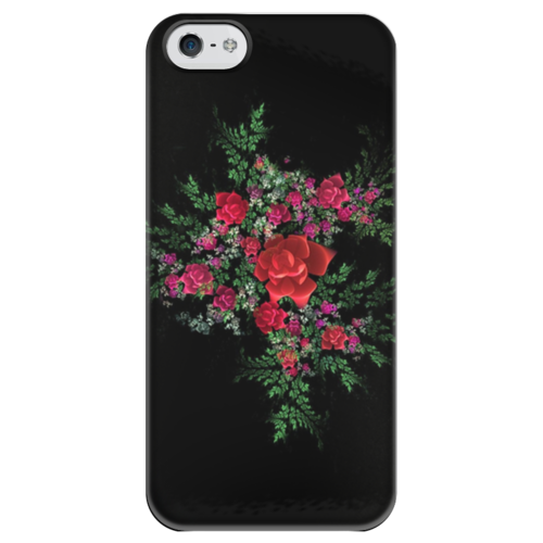 Заказать чехол для iPhone 5/5S в Москве. Чехол для iPhone 5 глянцевый, с полной запечаткой Цветы от Виктор Гришин - готовые дизайны и нанесение принтов.