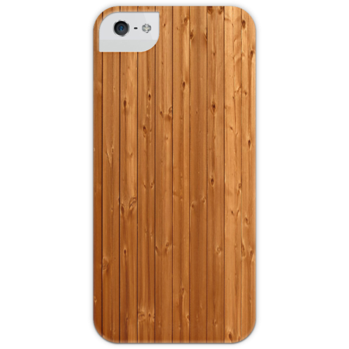 Заказать чехол для iPhone 5/5S в Москве. Чехол для iPhone 5 глянцевый, с полной запечаткой Wood kit от forvard - готовые дизайны и нанесение принтов.