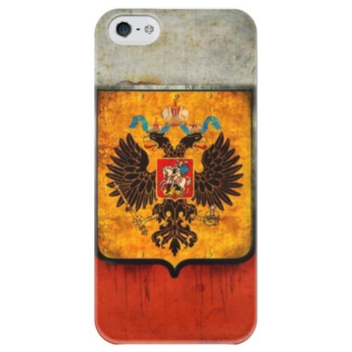 Заказать чехол для iPhone 5/5S в Москве. Чехол для iPhone 5 глянцевый, с полной запечаткой Флаг Российский от lovelyvandalism - готовые дизайны и нанесение принтов.