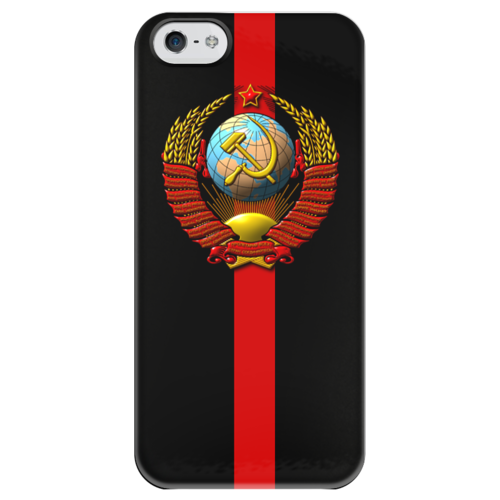 Заказать чехол для iPhone 5/5S в Москве. Чехол для iPhone 5 глянцевый, с полной запечаткой CCCP! от Арам Тахмазян - готовые дизайны и нанесение принтов.