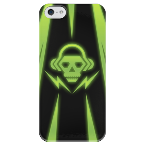 Заказать чехол для iPhone 5/5S в Москве. Чехол для iPhone 5 глянцевый, с полной запечаткой Skull от Дмитрий - готовые дизайны и нанесение принтов.