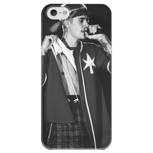 Заказать чехол для iPhone 5/5S в Москве. Чехол для iPhone 5 глянцевый, с полной запечаткой Justin Bieber от azizasozaeva - готовые дизайны и нанесение принтов.