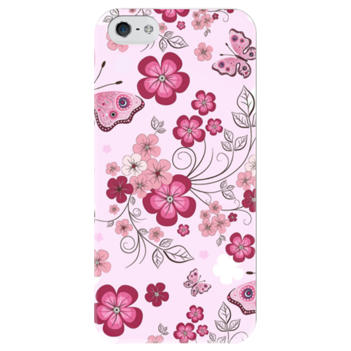 Заказать чехол для iPhone 5/5S в Москве. Чехол для iPhone 5 глянцевый, с полной запечаткой Бабочки от Виктор Гришин - готовые дизайны и нанесение принтов.