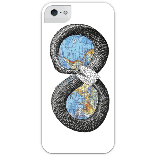 Заказать чехол для iPhone 5/5S в Москве. Чехол для iPhone 5 глянцевый, с полной запечаткой карта Мира. от veg90 - готовые дизайны и нанесение принтов.