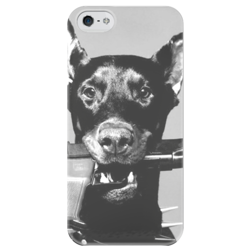 Заказать чехол для iPhone 5/5S в Москве. Чехол для iPhone 5 глянцевый, с полной запечаткой Dog от mr_art - готовые дизайны и нанесение принтов.
