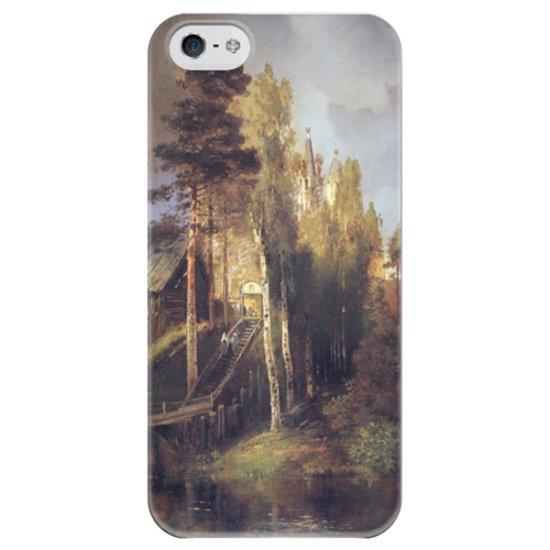 Заказать чехол для iPhone 5/5S в Москве. Чехол для iPhone 5 глянцевый, с полной запечаткой Монастырские ворота от trend - готовые дизайны и нанесение принтов.