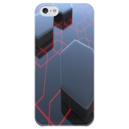 Заказать чехол для iPhone 5/5S в Москве. Чехол для iPhone 5 глянцевый, с полной запечаткой черно-красная правда от Андрей Лысюк - готовые дизайны и нанесение принтов.