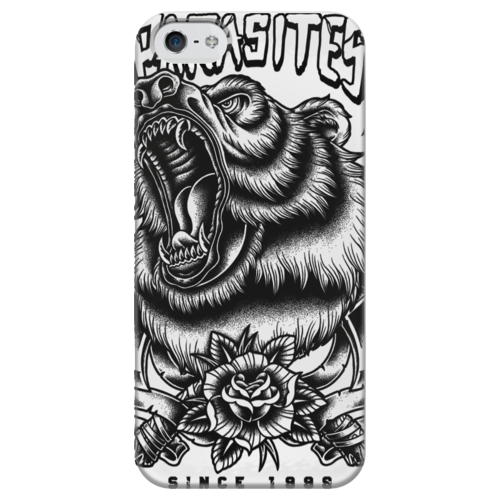 Заказать чехол для iPhone 5/5S в Москве. Чехол для iPhone 5 глянцевый, с полной запечаткой Grizzlie I5 от budil - готовые дизайны и нанесение принтов.