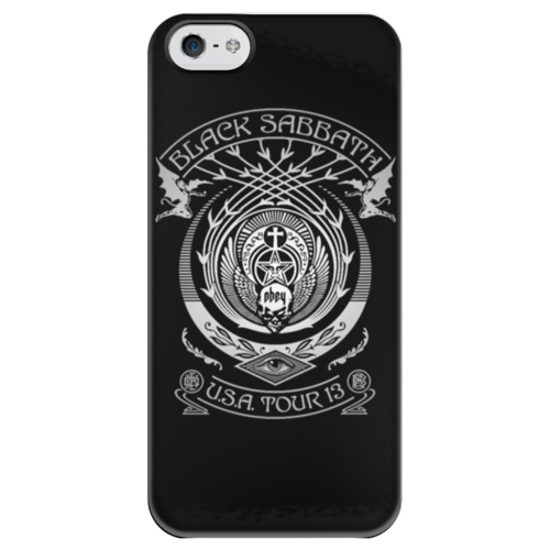 Заказать чехол для iPhone 5/5S в Москве. Чехол для iPhone 5 глянцевый, с полной запечаткой Black Sabbath от geekbox - готовые дизайны и нанесение принтов.