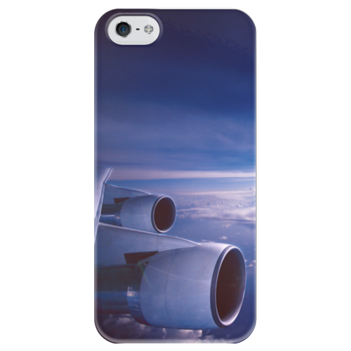 Заказать чехол для iPhone 5/5S в Москве. Чехол для iPhone 5 глянцевый, с полной запечаткой Самолет от flipside - готовые дизайны и нанесение принтов.