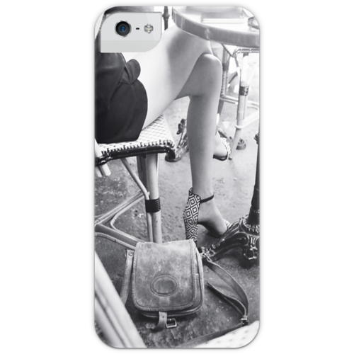 Заказать чехол для iPhone 5/5S в Москве. Чехол для iPhone 5 глянцевый, с полной запечаткой Парижское кафе от Елена Мацкевич - готовые дизайны и нанесение принтов.