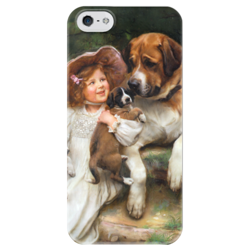 Заказать чехол для iPhone 5/5S в Москве. Чехол для iPhone 5 глянцевый, с полной запечаткой Картина Артура Элсли (1860-1952) от Apfelbaum - готовые дизайны и нанесение принтов.