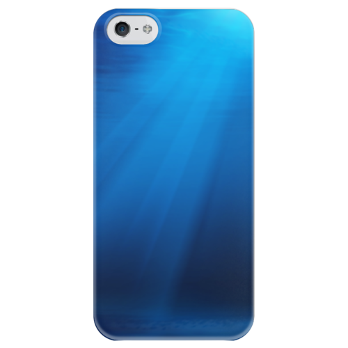 Заказать чехол для iPhone 5/5S в Москве. Чехол для iPhone 5 глянцевый, с полной запечаткой Подводный мир от nego - готовые дизайны и нанесение принтов.