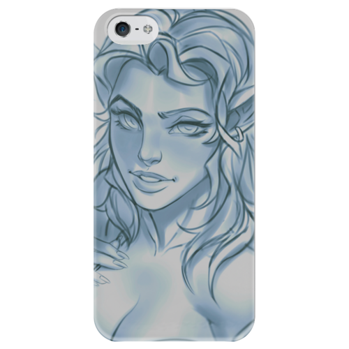 Заказать чехол для iPhone 5/5S в Москве. Чехол для iPhone 5 глянцевый, с полной запечаткой Dark Elf от eva0art@gmail.com - готовые дизайны и нанесение принтов.