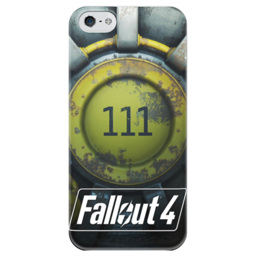 Заказать чехол для iPhone 5/5S в Москве. Чехол для iPhone 5 глянцевый, с полной запечаткой Fallout 4 Shelter 111 от MKT - готовые дизайны и нанесение принтов.