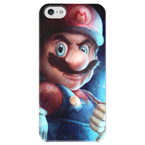 Заказать чехол для iPhone 5/5S в Москве. Чехол для iPhone 5 глянцевый, с полной запечаткой Mario от катялевшун - готовые дизайны и нанесение принтов.