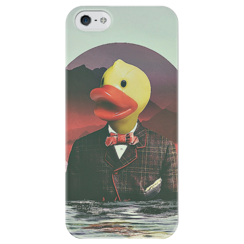 Заказать чехол для iPhone 5/5S в Москве. Чехол для iPhone 5 глянцевый, с полной запечаткой rubber ducky от kris2810 - готовые дизайны и нанесение принтов.