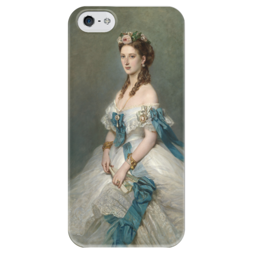 Заказать чехол для iPhone 5/5S в Москве. Чехол для iPhone 5 глянцевый, с полной запечаткой Александра, принцесса Уэльская от trend - готовые дизайны и нанесение принтов.