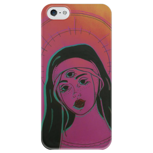 Заказать чехол для iPhone 5/5S в Москве. Чехол для iPhone 5 глянцевый, с полной запечаткой Коллекция "Psyhodelic" от Hartles от Hartles - готовые дизайны и нанесение принтов.