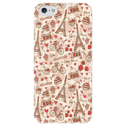 Заказать чехол для iPhone 5/5S в Москве. Чехол для iPhone 5 глянцевый, с полной запечаткой Париж от Илья Щеблецов - готовые дизайны и нанесение принтов.